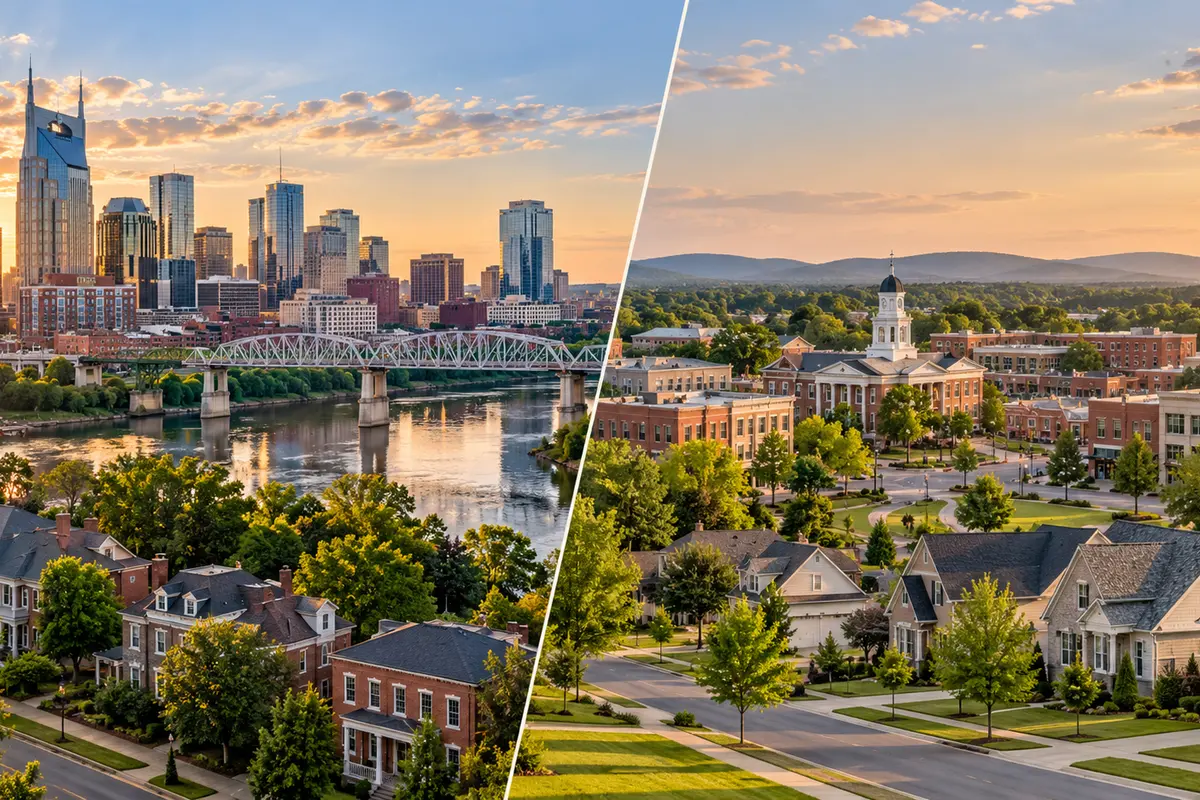 Nashville and Murfreesboro Tennessee housing comparison