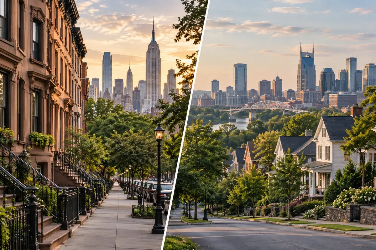 New York City and Nashville housing comparison