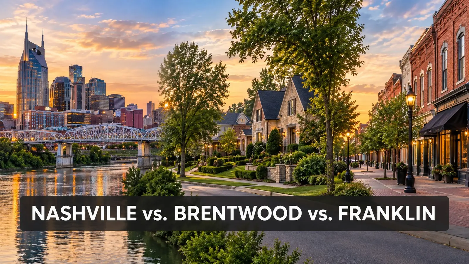 Nashville vs. Brentwood vs. Franklin: Where Does Your Budget and Lifestyle Fit Best?