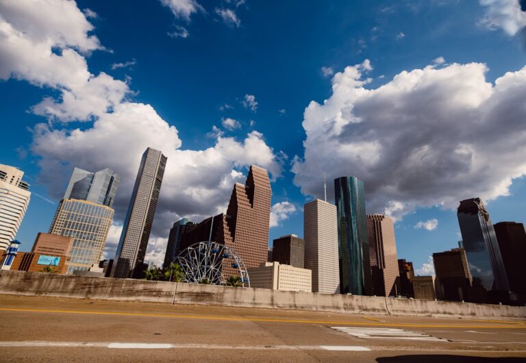 Houston Texas skyline for a Realtor referral guide about clients moving to Nashville and Middle Tennessee