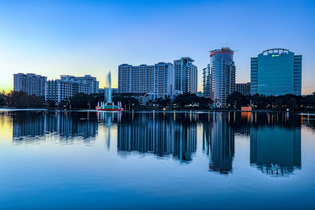 Orlando Florida skyline and Lake Eola for a Realtor referral guide about clients moving to Nashville and Middle Tennessee