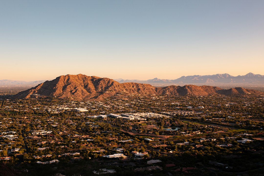 Phoenix neighborhoods with mountains in the distance