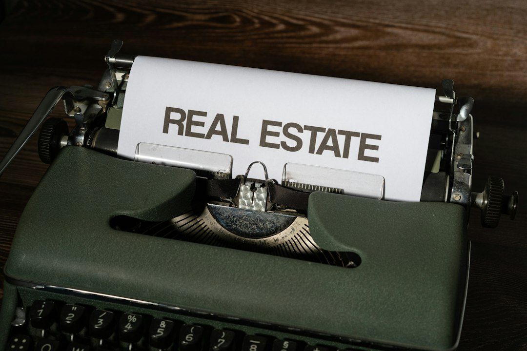 Real estate documents on a desk