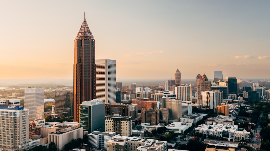 Atlanta Georgia skyline and neighborhood