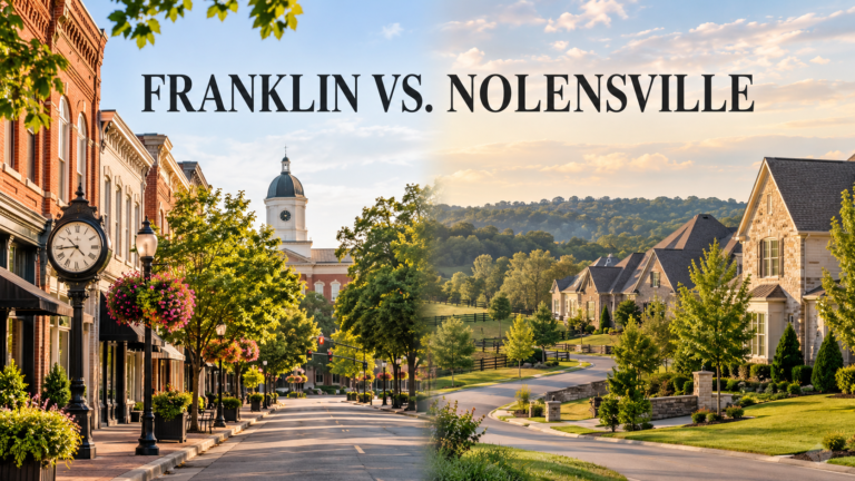 Franklin versus Nolensville Tennessee home buyer comparison