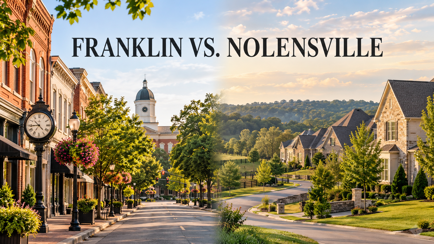 Franklin versus Nolensville Tennessee home buyer comparison