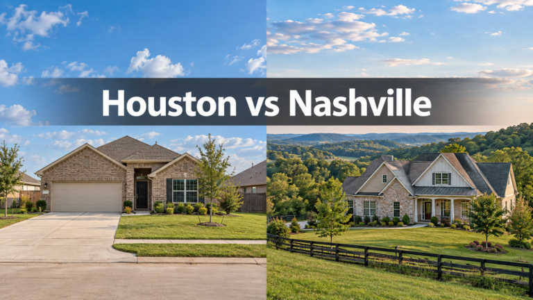 Houston and Nashville homes compared
