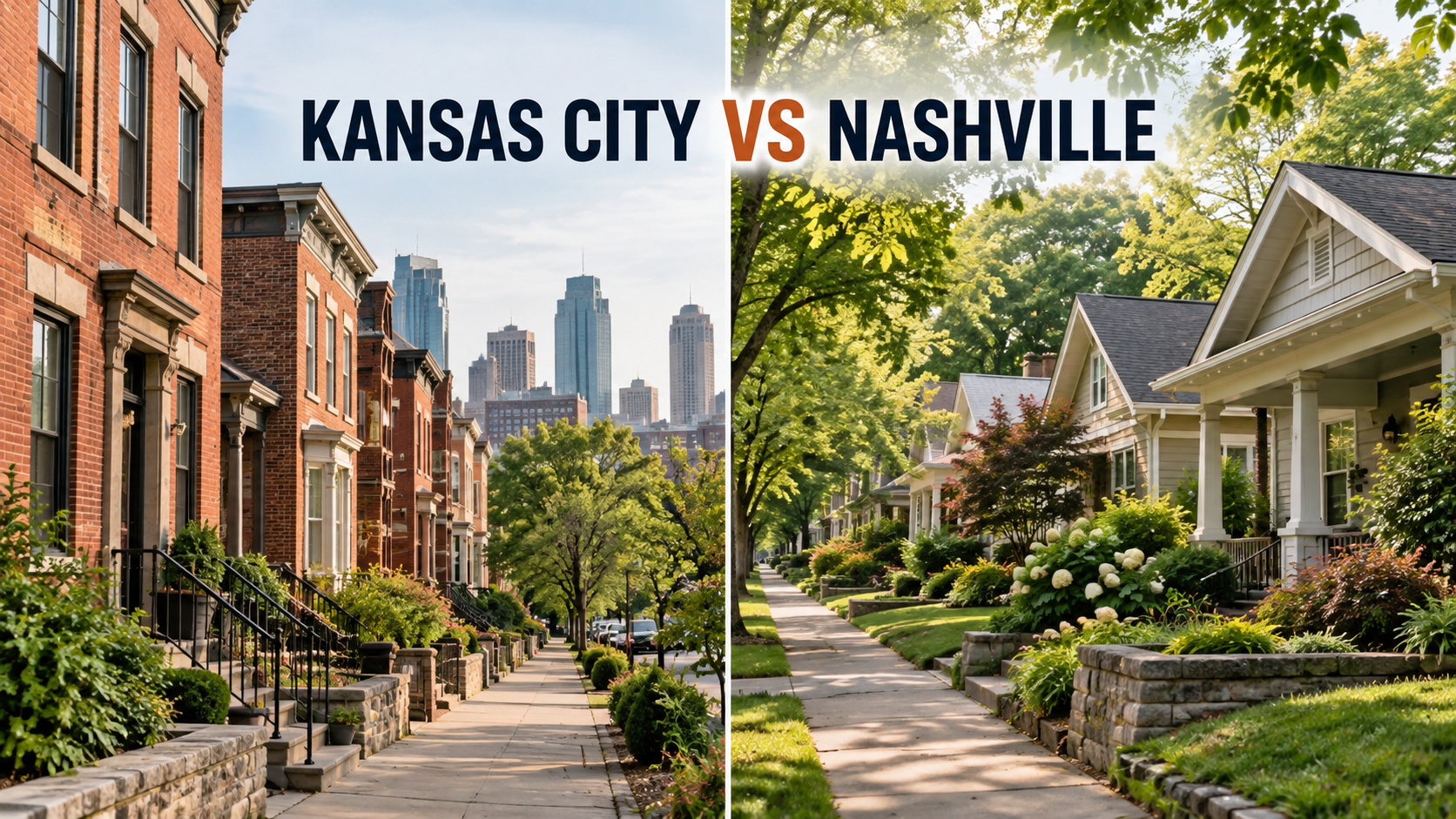 Kansas City and Nashville housing cost comparison