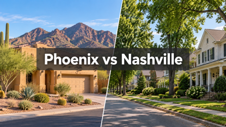 Phoenix vs Nashville cost of living comparison
