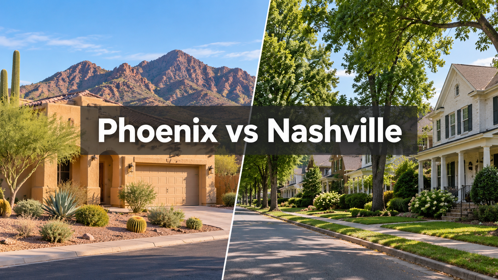 Phoenix vs Nashville cost of living comparison