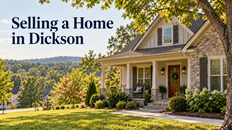 Illustrative house exterior for a guide to selling a home in Dickson, Tennessee