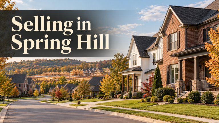 Illustrative homes for a guide to selling a home in Spring Hill, Tennessee