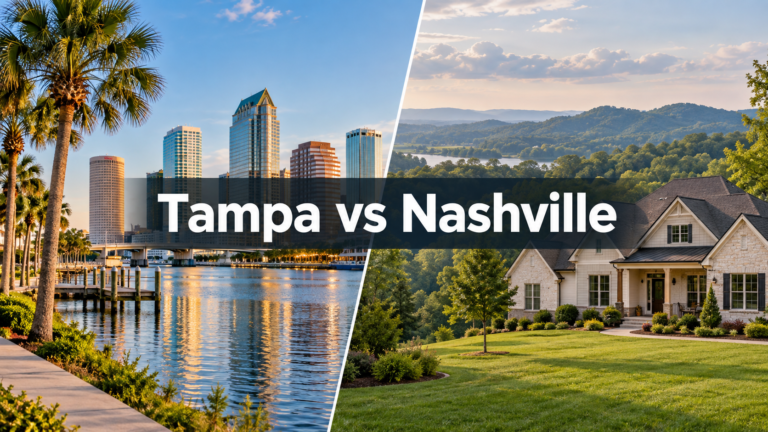 Tampa waterfront and Nashville home comparison