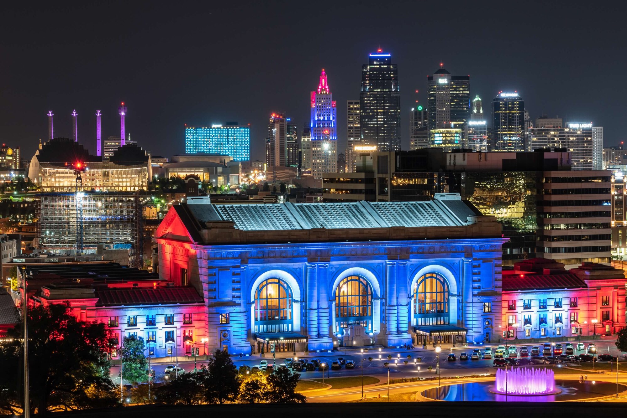 Kansas City skyline and city view
