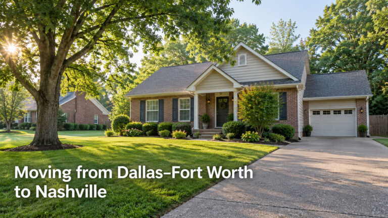 Middle Tennessee neighborhood home for a Dallas–Fort Worth to Nashville relocation guide.