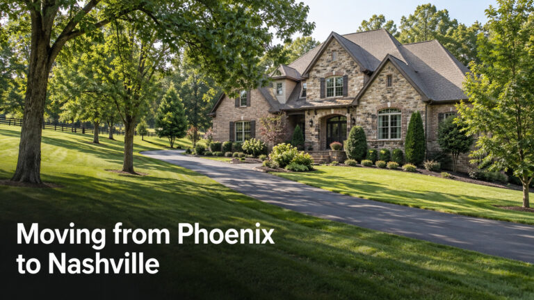 Green Middle Tennessee home setting for a Phoenix to Nashville relocation guide.