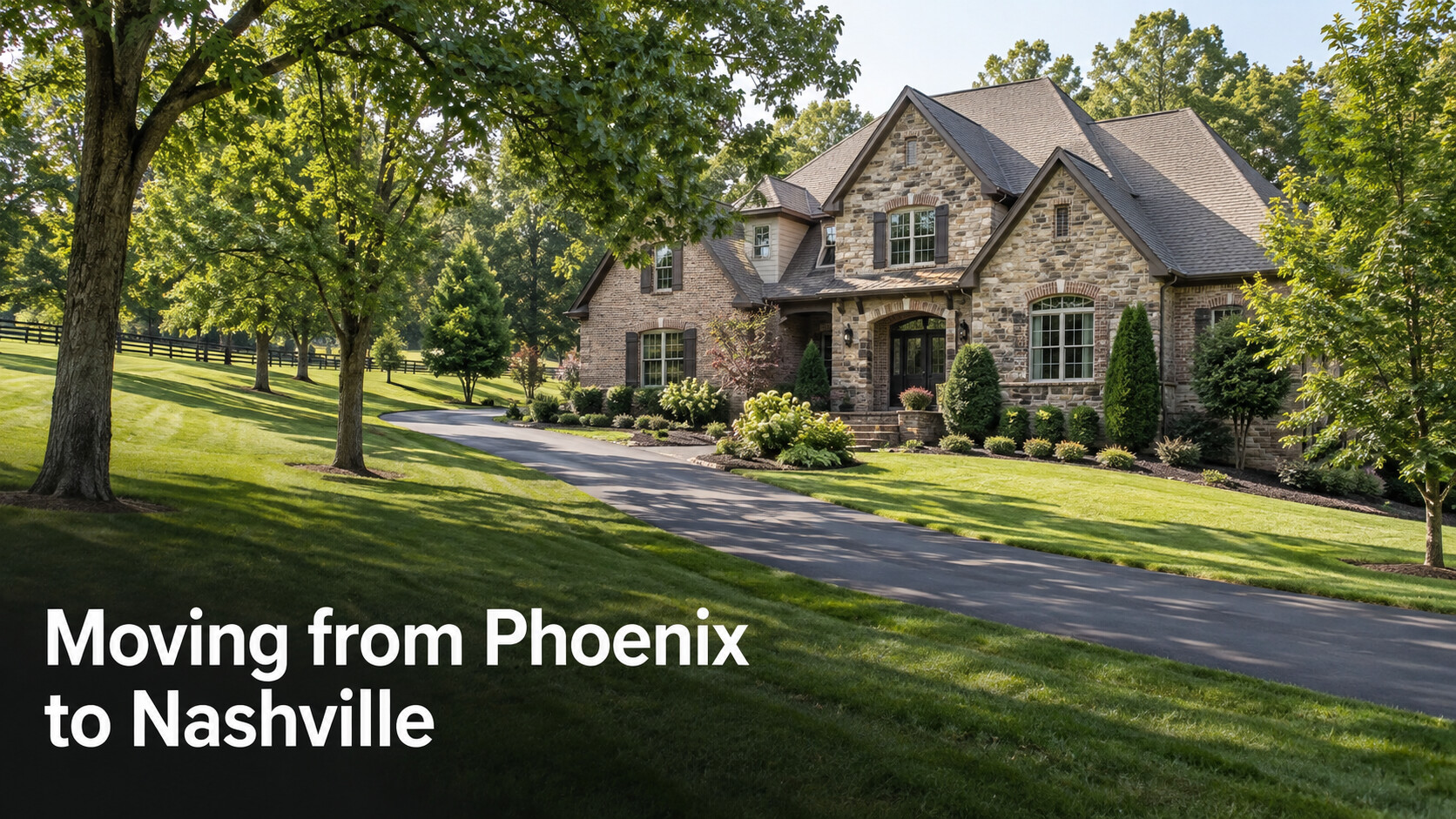 Green Middle Tennessee home setting for a Phoenix to Nashville relocation guide.