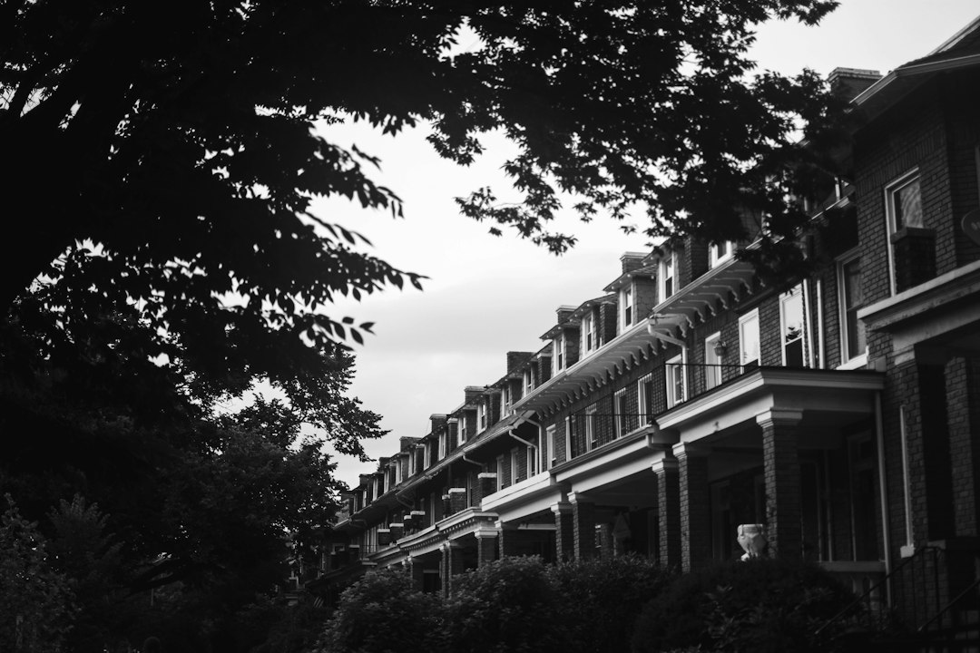 Washington DC residential and urban streetscape