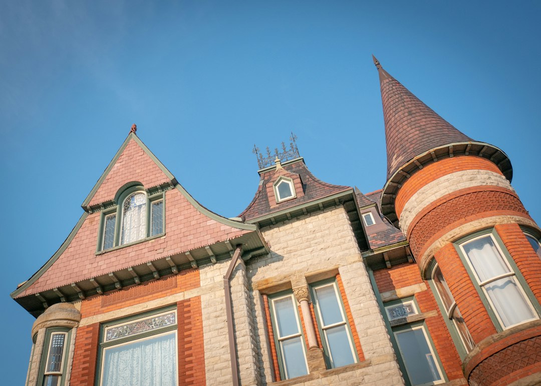 Brick residences on a Detroit street; illustrative stock photo