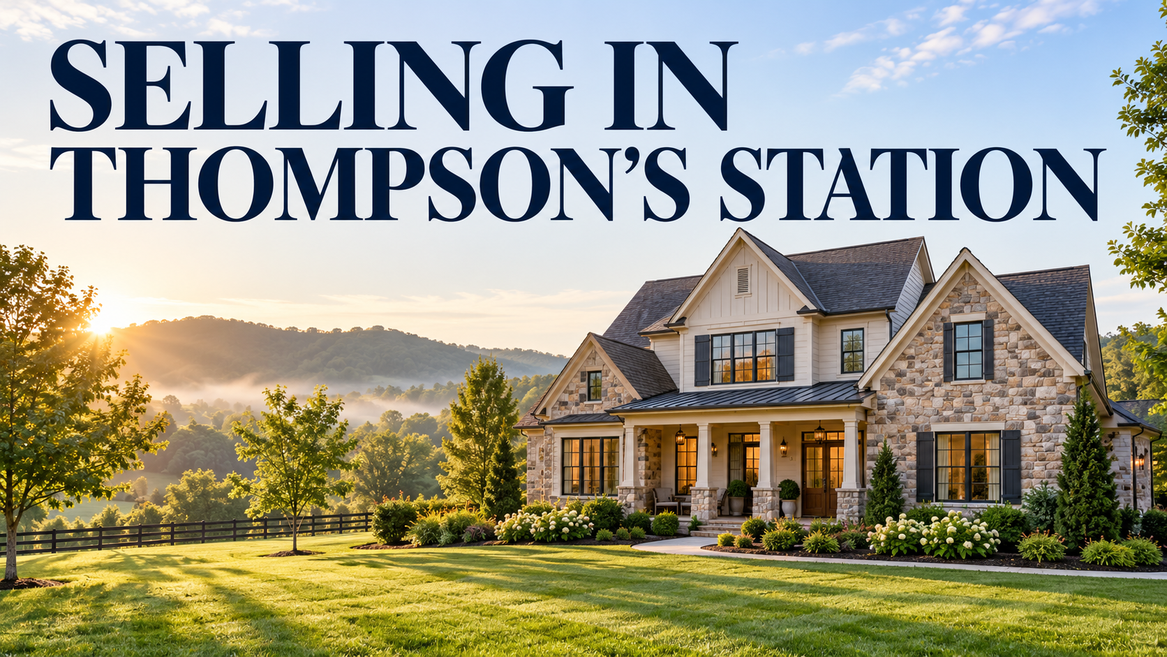 Illustration of a Thompson’s Station home and land sale